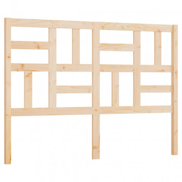 Tăblie de pat, 126x4x104 cm, lemn masiv de pin - Img 2