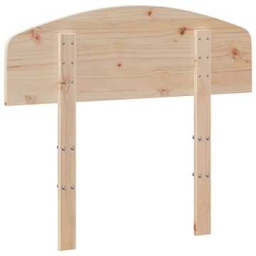 Tăblie de pat, 90 cm, lemn masiv de pin - Img 5