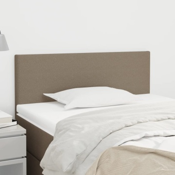 Tăblie de pat, gri taupe, 90x5x78/88 cm, textil - Img 1