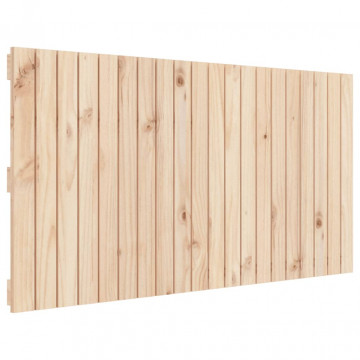 Tăblie de pat pentru perete, 127,5x3x60 cm, lemn masiv de pin - Img 2