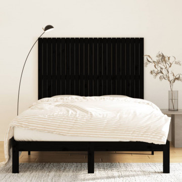 Tăblie de pat pentru perete, negru, 159,5x3x90 cm - Img 3