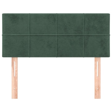 Tăblie de pat, verde închis, 100x5x78/88 cm, catifea - Img 3