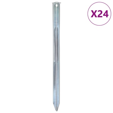 Țăruși de cort, 24 buc., 30 cm, Ø20 mm, oțel galvanizat - Img 1