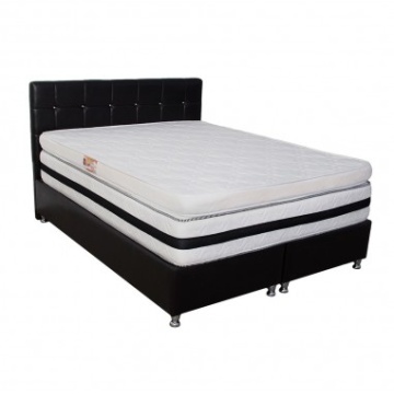 Topper saltea 140x190 spuma 10cm, fermitate medie spre tare, spuma poliuretanica, husa fixa matlasata, microfibra, Saltsib - Img 4