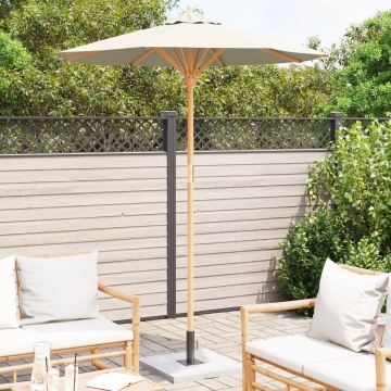 Umbra de grădină Crem Alb 180x230 cm din Bambus - Img 3