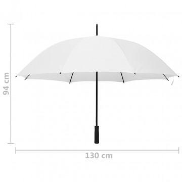 Umbrelă, alb, 130 cm - Img 4