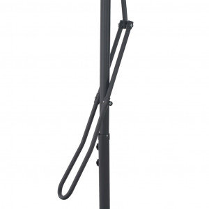 Umbrelă de exterior cu stâlp din oțel, bordo, 300x230 cm - Img 5
