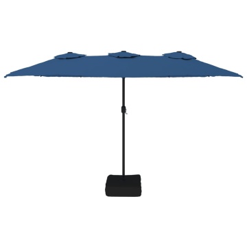 Umbrelă de grădină cu două capete, albastru azuriu, 449x245 cm - Img 3