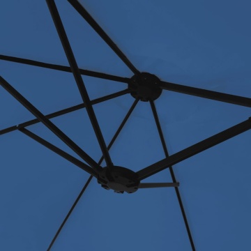 Umbrelă de grădină cu două capete, albastru azuriu, 449x245 cm - Img 5