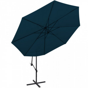 Umbrelă de soare suspendată 3,5 m, Albastru - Img 3