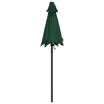 Umbrelă de soare, verde, 200 x 224 cm, aluminiu - Img 4