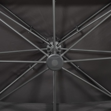 Umbrelă în consolă cu înveliș dublu, antracit, 400x300 cm - Img 6