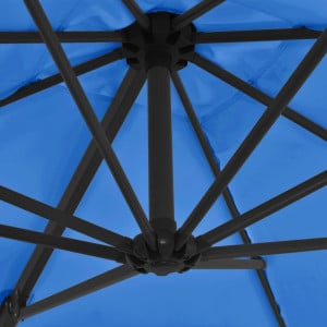 Umbrelă în consolă stâlp din oțel, albastru azuriu, 250x250 cm - Img 2