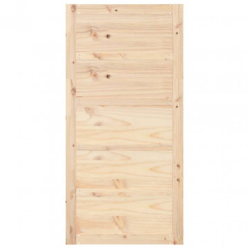 Ușă de hambar, 100x1,8x204,5 cm, lemn masiv de pin - Img 7