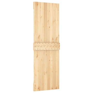 Ușă glisantă cu set de feronerie 70x210 cm, lemn masiv de pin - Img 4