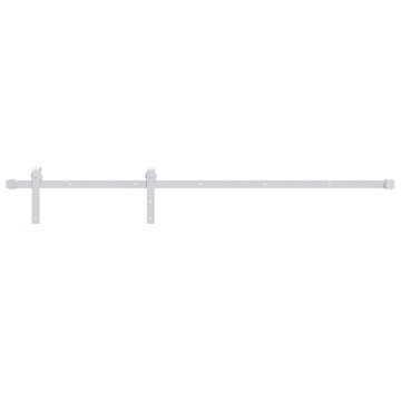 Ușă glisantă cu set de feronerie 80x210 cm, lemn masiv de pin - Img 6