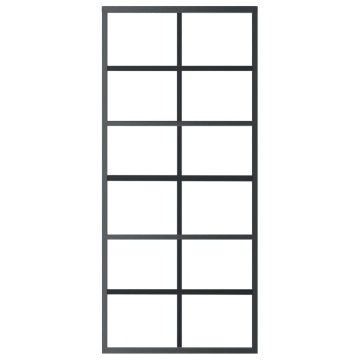 Ușă glisantă cu set feronerie, 90x205 cm, sticlă ESG/aluminiu - Img 4