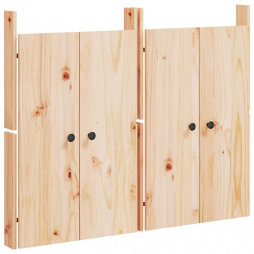 Uși de bucătărie de exterior 2 buc., 50x9x82 cm, lemn masiv pin - Img 2