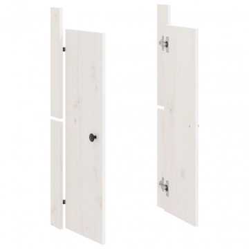 Uși de bucătărie de exterior 2 buc., 50x9x82 cm, lemn masiv pin - Img 4