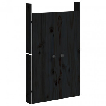 Uși de bucătărie de exterior 2 buc., negru, 50x9x82 cm - Img 3