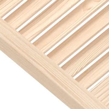 Uși de dulap design lambriu 2 buc. 99,3x39,4 cm lemn masiv pin - Img 4