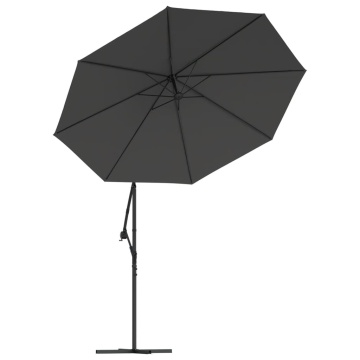 vida XL Pânză de schimb umbrelă de soare consolă, antracit, 350 cm - Img 4
