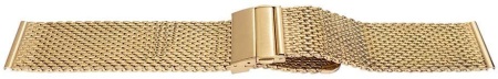 Bratara milaneza aurie cu deployant 20mm -59012