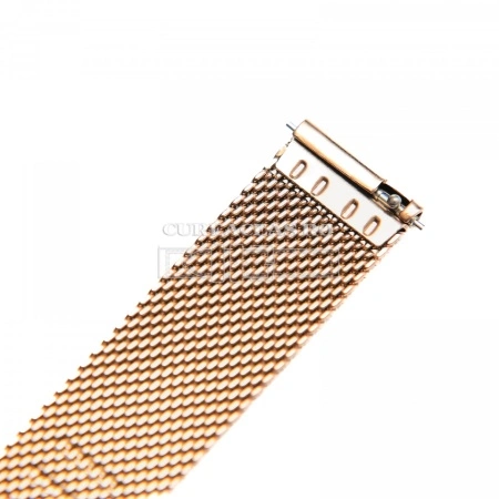 Bratara milaneza fină, rose gold cu telescop rapid (QR) 19mm - Img 2