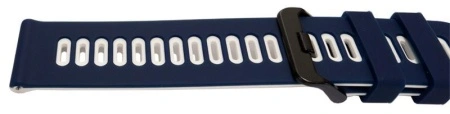 Curea silicon doua culori QR albastră cu alb 20mm- 62212 - Img 4