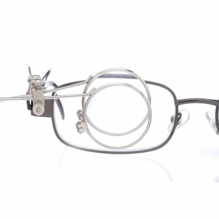 Lupa ceasornicar dubla argintie pentru ochelari - x3,3 - Img 2