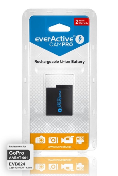 Acumulator Premium EverActive CamPro - GoPro Hero 5/6/7 Li-Ion Premium AABAT-001 / AHDBT-501