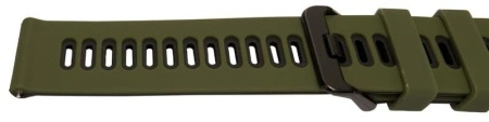 Curea silicon doua culori QR verde închis cu negru 22mm- 62215 - Img 3