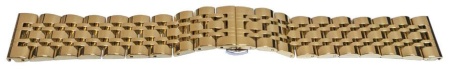 Bratara aurie 7 rânduri cu deployant 22mm - 57112