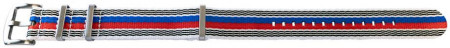Curea NATO multicolora 22mm catarame argintii -54074