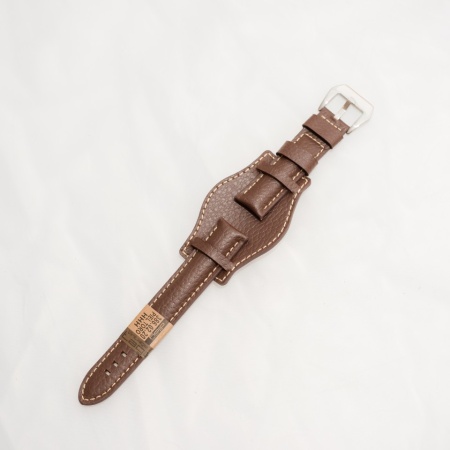 Curea piele vitel tip Fossil maro inchis de 20mm - 3860220