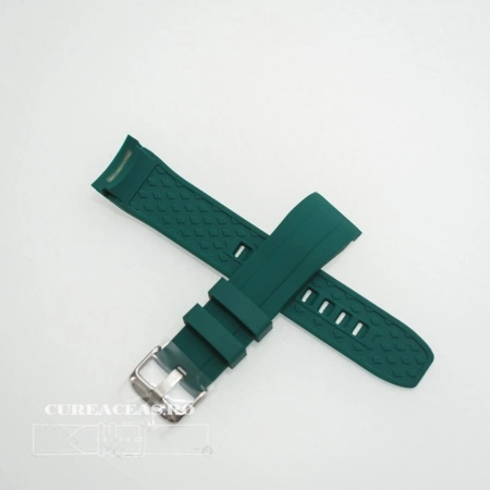 Curea silicon verde capat curbat 22mm - 58401 - Img 2
