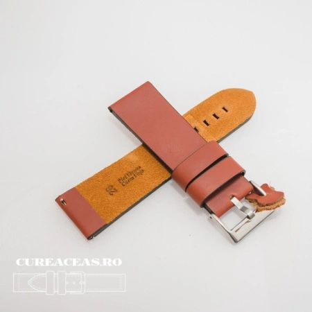 Curea piele maro castaniu vintage QR 26mm - 3830826 - Img 2