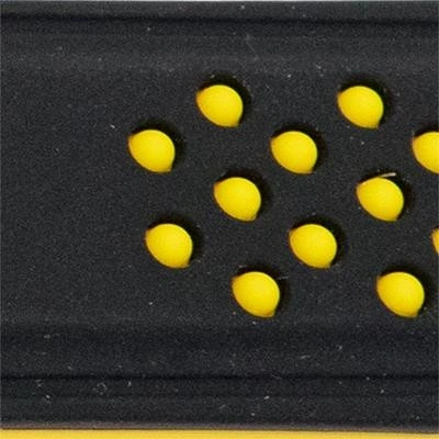Curea silicon doua culori negru cu galben, telescop QR, 20mm -62007 - Img 2