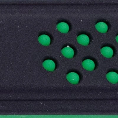 Curea silicon doua culori negru cu verde, telescop QR, 22mm -62005 - Img 2