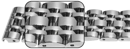 Bratara argintie 7 rânduri cu deployant 22mm - 57108 - Img 2