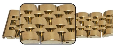 Bratara aurie 7 rânduri cu deployant 24mm - 57113 - Img 2