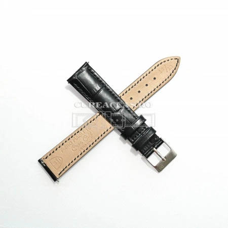 Curea Piero Magli neagră, mată model aligator QR 22mm - 11411101 - Img 2