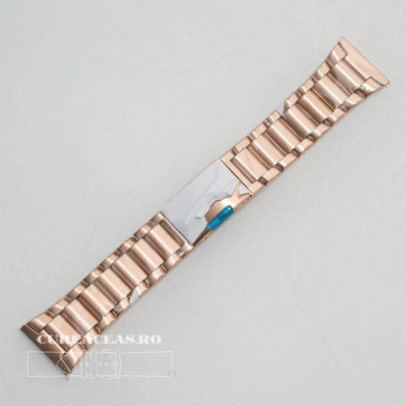 Brățara metalica rose gold cu buton lateral 28mm - 58749 - Img 2