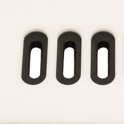 Curea silicon doua culori QR albă cu negru 20mm- 62222 - Img 3