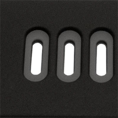Curea silicon doua culori QR neagra cu gri 20mm- 62206 - Img 4