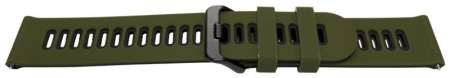 Curea silicon doua culori QR verde închis cu negru 20mm- 62214