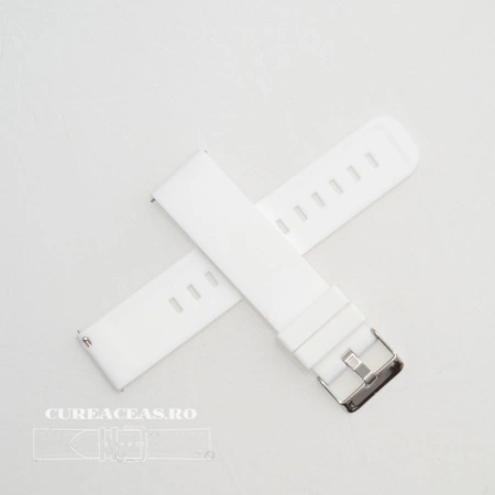 Curea silicon albă, telescop QR, 24mm -402224 - Img 2