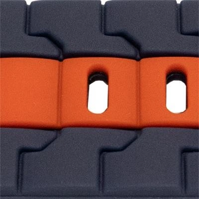 Curea silicon doua culori QR albastră cu roșu 22mm- 62251 - Img 2