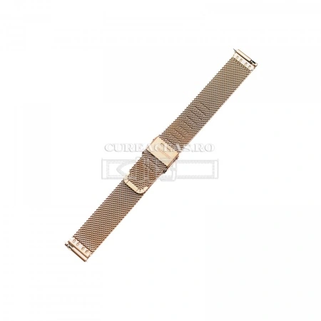 Bratara milaneza fină, rose gold cu telescop rapid (QR) 18mm - Img 4