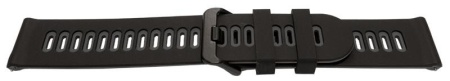 Curea silicon doua culori QR neagra cu gri 22mm- 62207